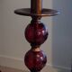 Sampa Helios lamp in red glass