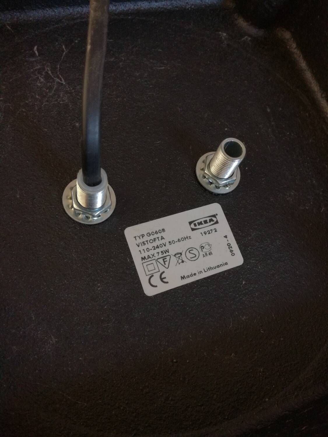 Ikea Vistofta large floor lamp, 1980