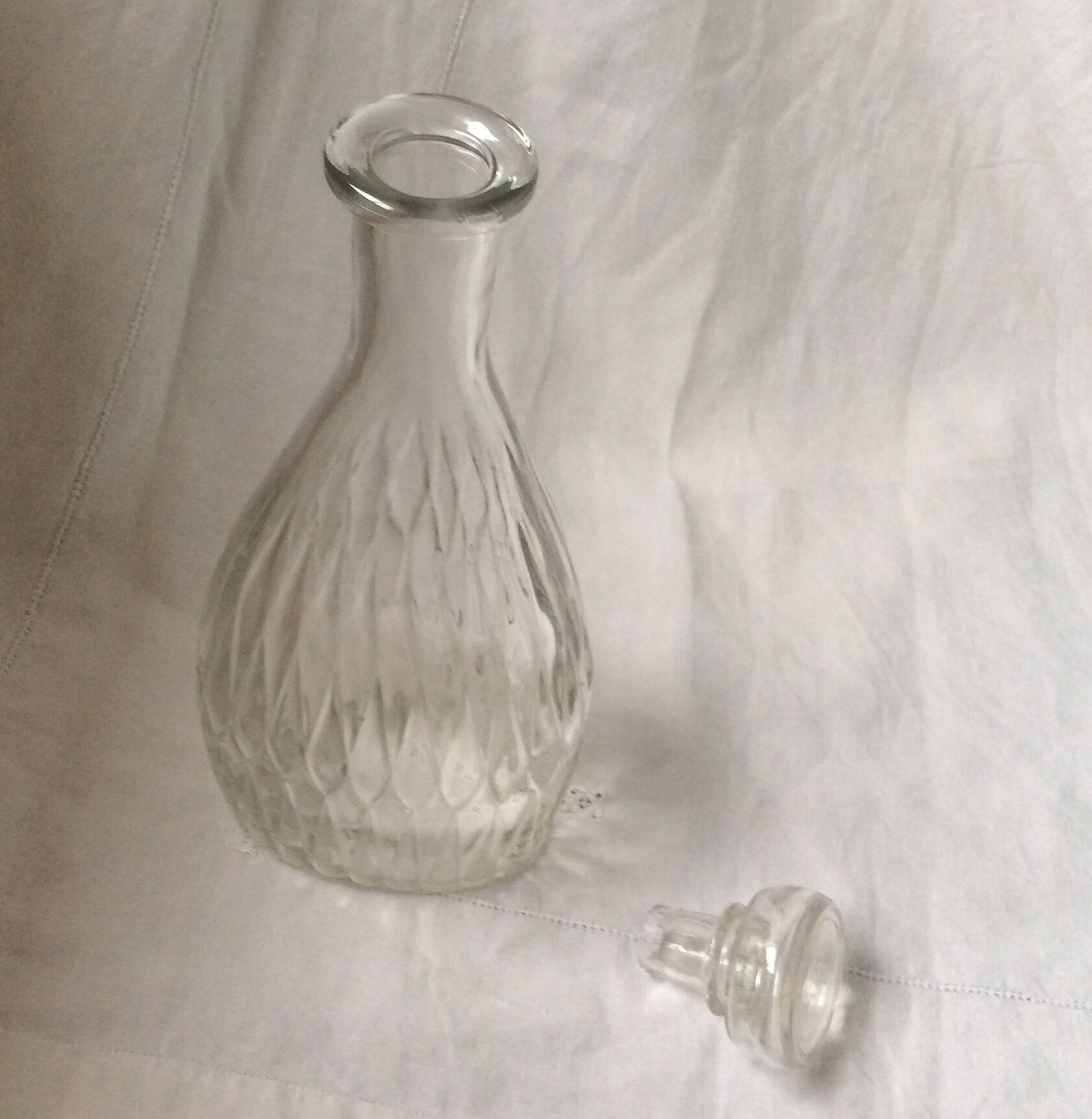 Old glass carafe