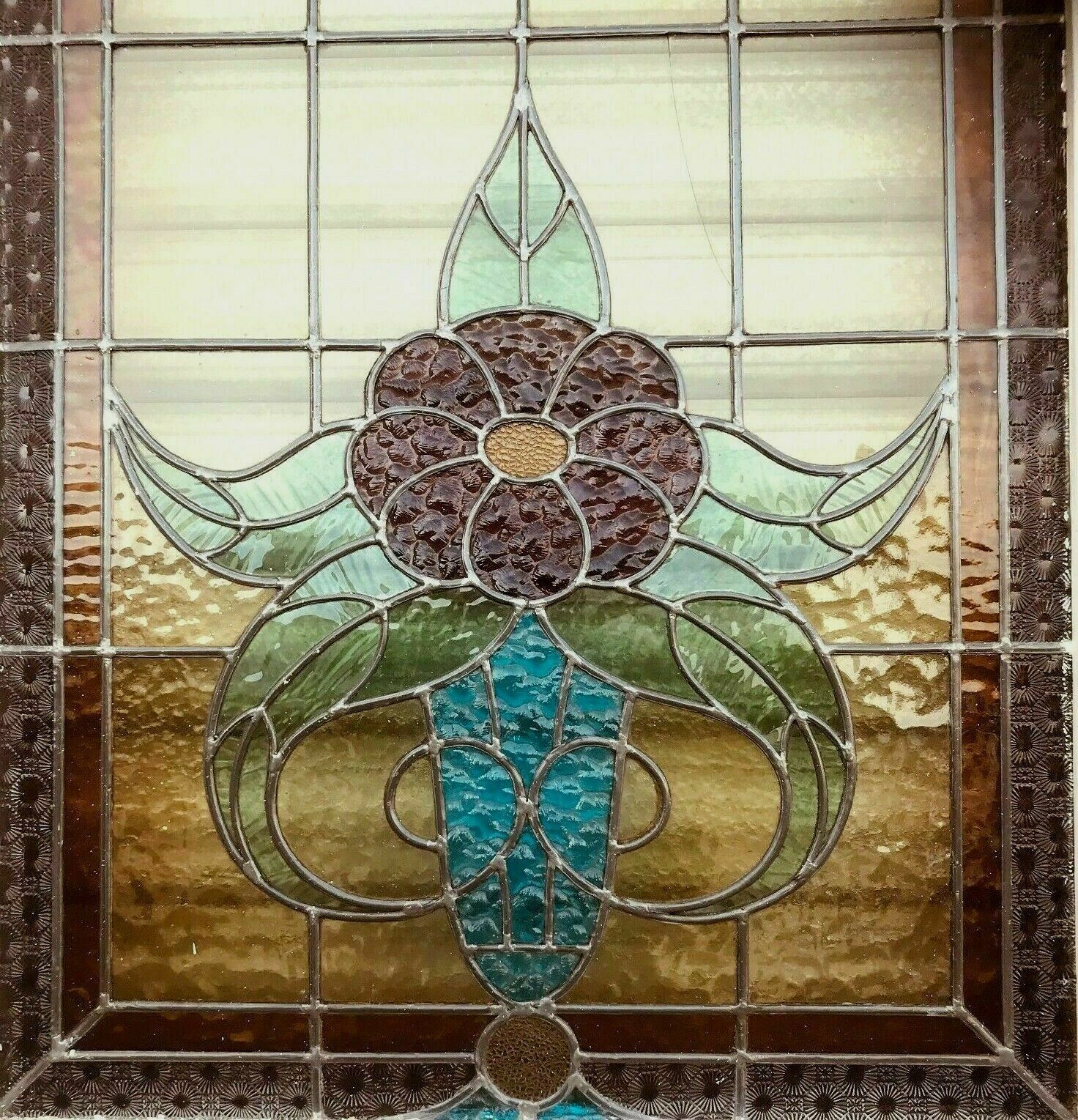 Separation of three Art Deco stained glass doors from the 1900s