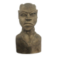 African wooden bust