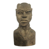 African wooden bust