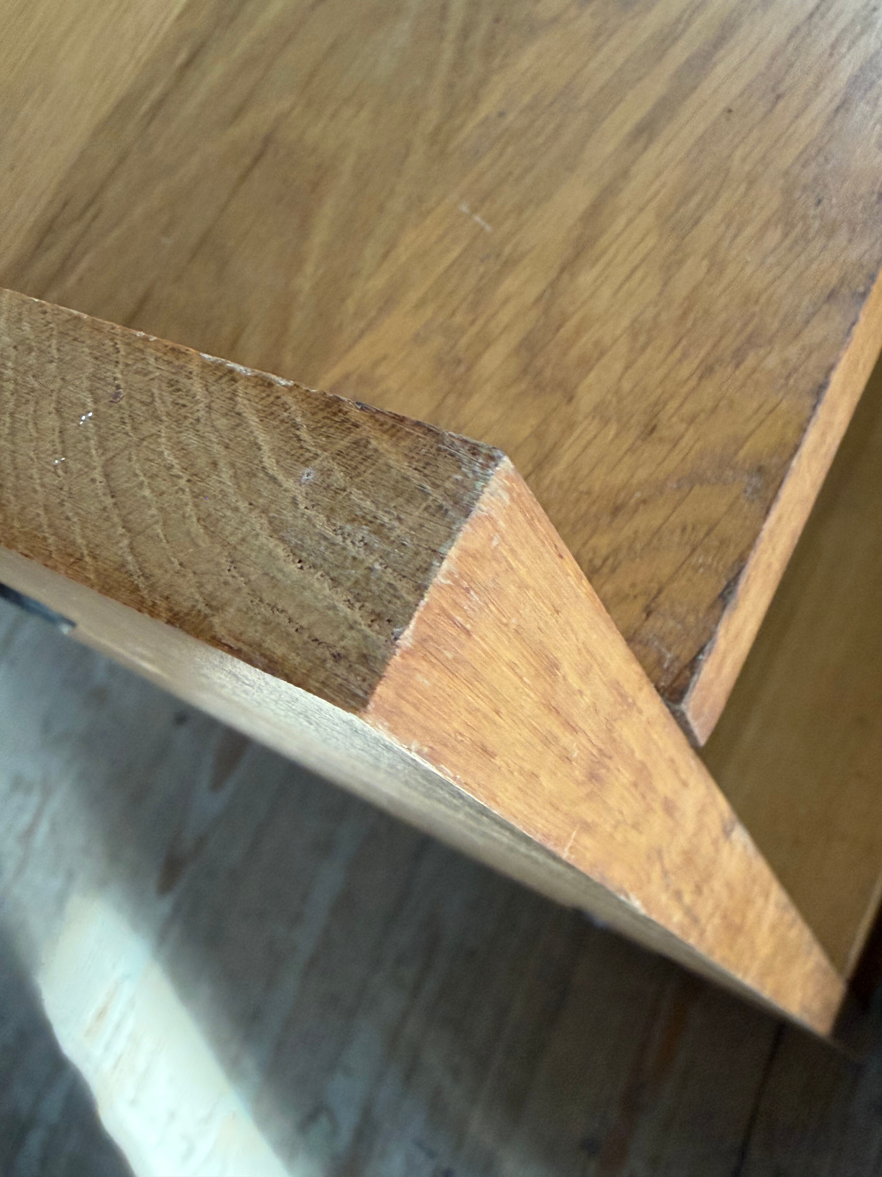 Vintage oak display bookcase