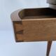 Table bouillote 1950 marble foot with louis xvi style gallery