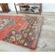 Couloir oriental turc vintage des années 1970, noué à la main, 83x352.