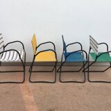 4 Chambord folding armchairs from the 1950s