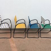 4 fauteuils pliants Chambord, années 1950
