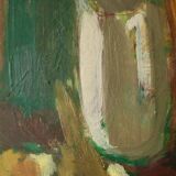 Original Swedish oil on panel – signed "O. Ln", 1950