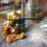 Glass coffee table