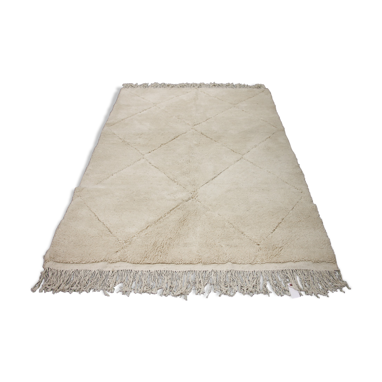 Beni ouarain white carpet 255x160cm