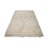 Beni ouarain white carpet 255x160cm