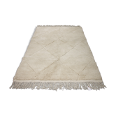 Beni ouarain white carpet 255x160cm