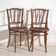 Paire de chaises style Thonet en bois courbé à barreaux tournés – Europe centrale, vers 1920
