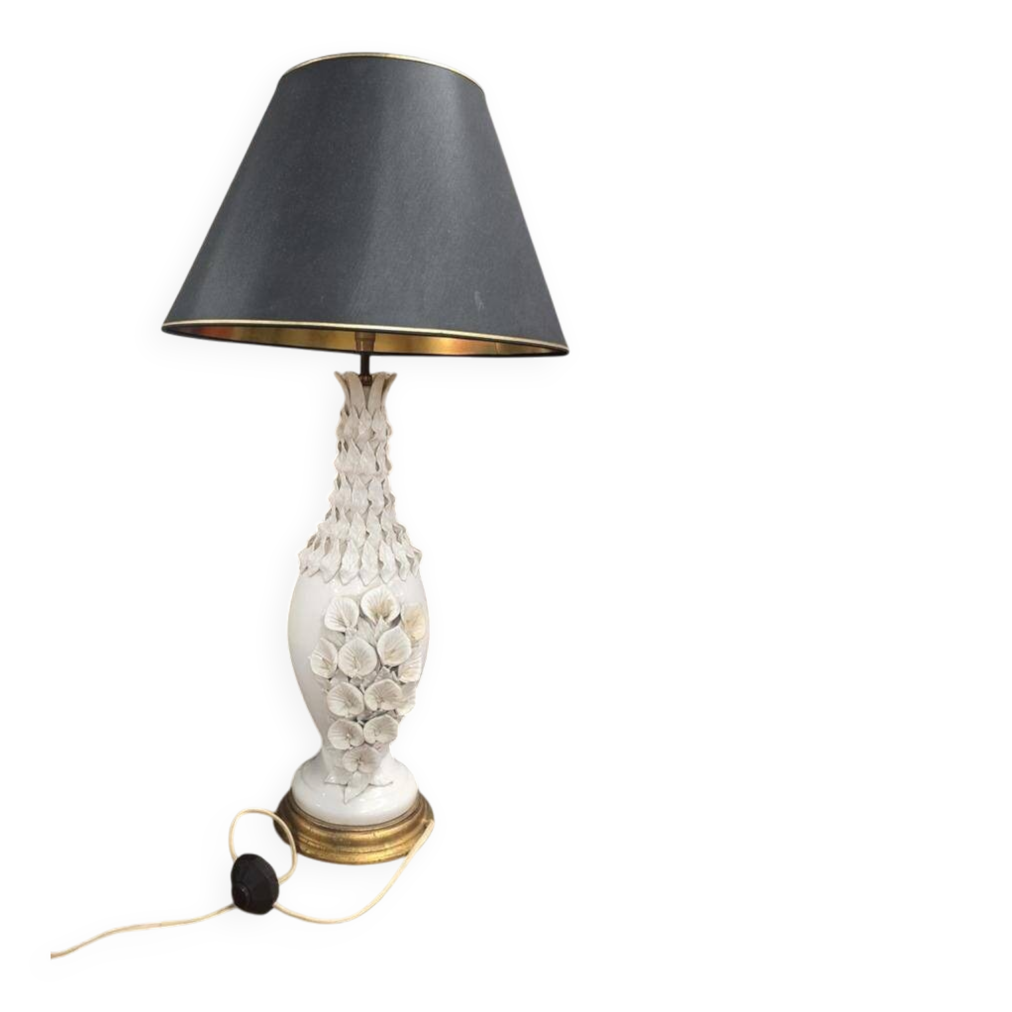 Vintage tall ceramic table lamp / floor lamp Ceramica Bondia