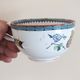 3 cups of English porcelain decorated with butterflies