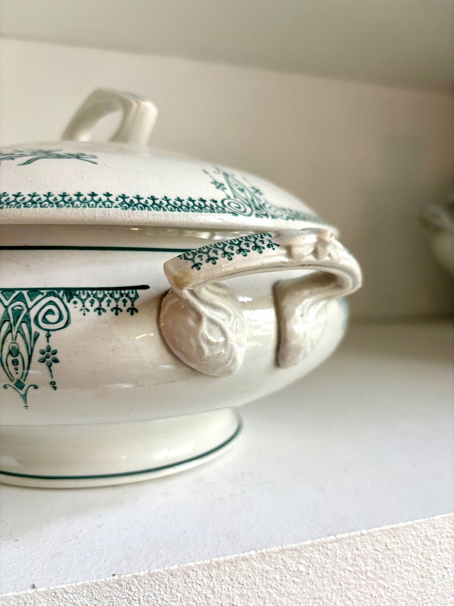 St Amand & Hamage tureen in iron earth