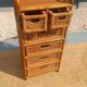 Chiffonnier commode en rotin