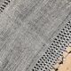 Moroccan Berber carpet Kilim Zanafi black and white 1, 47x1,04