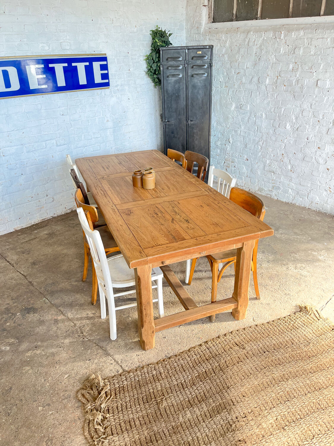 Old oak farmhouse table