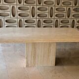 Travertine dining table