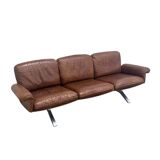 Cognac leather De Sede DS31 sofa, 1970s
