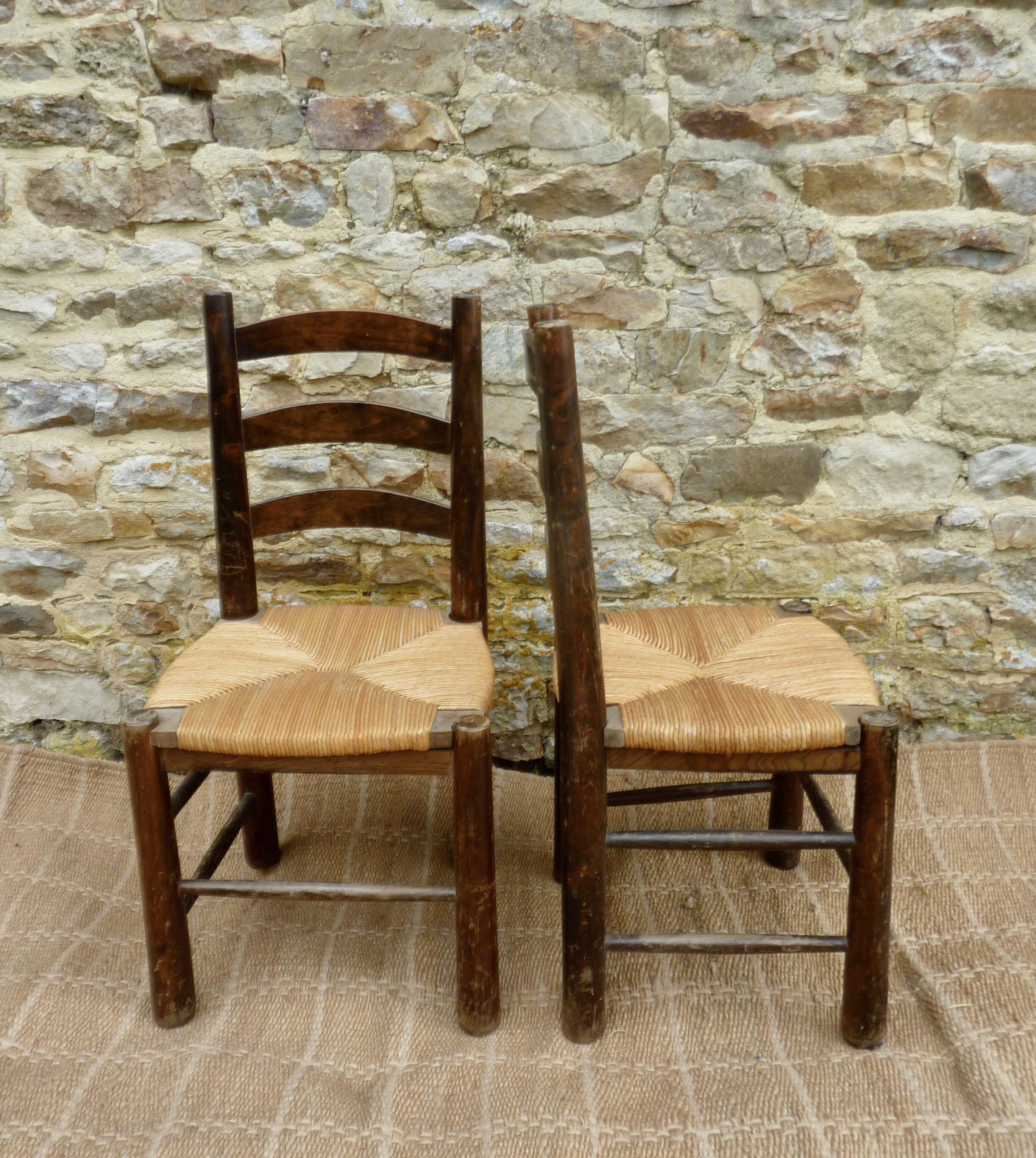 Pair of mulched chairs from the 60s