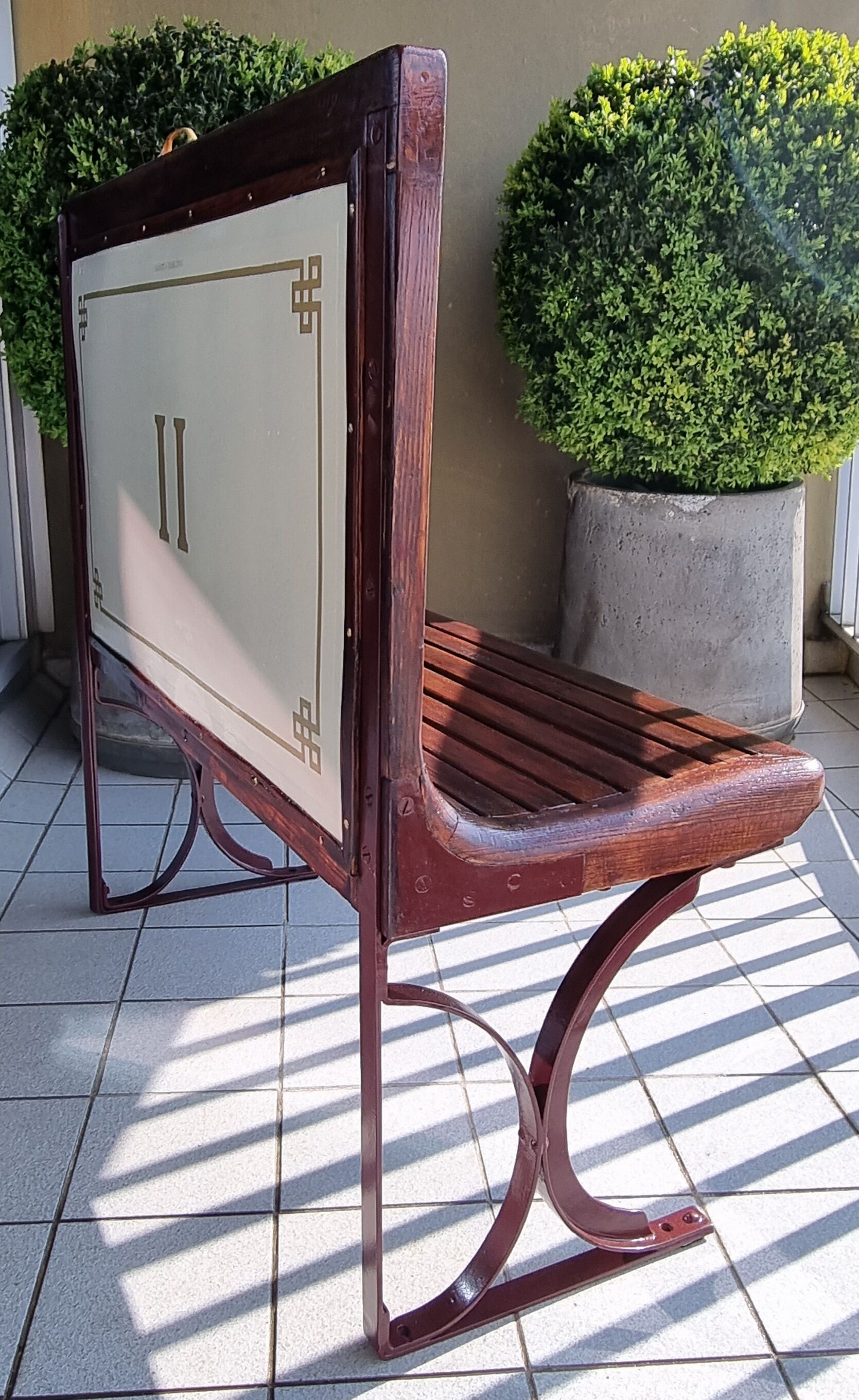 Ancien banc  du Metro  Parisien Sprague