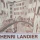 Original poster exhibition Venezia Henri Landier Paris 1988