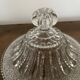 Bonbonniere, drageoire, sugar bowl in vintage molded and cut crystal