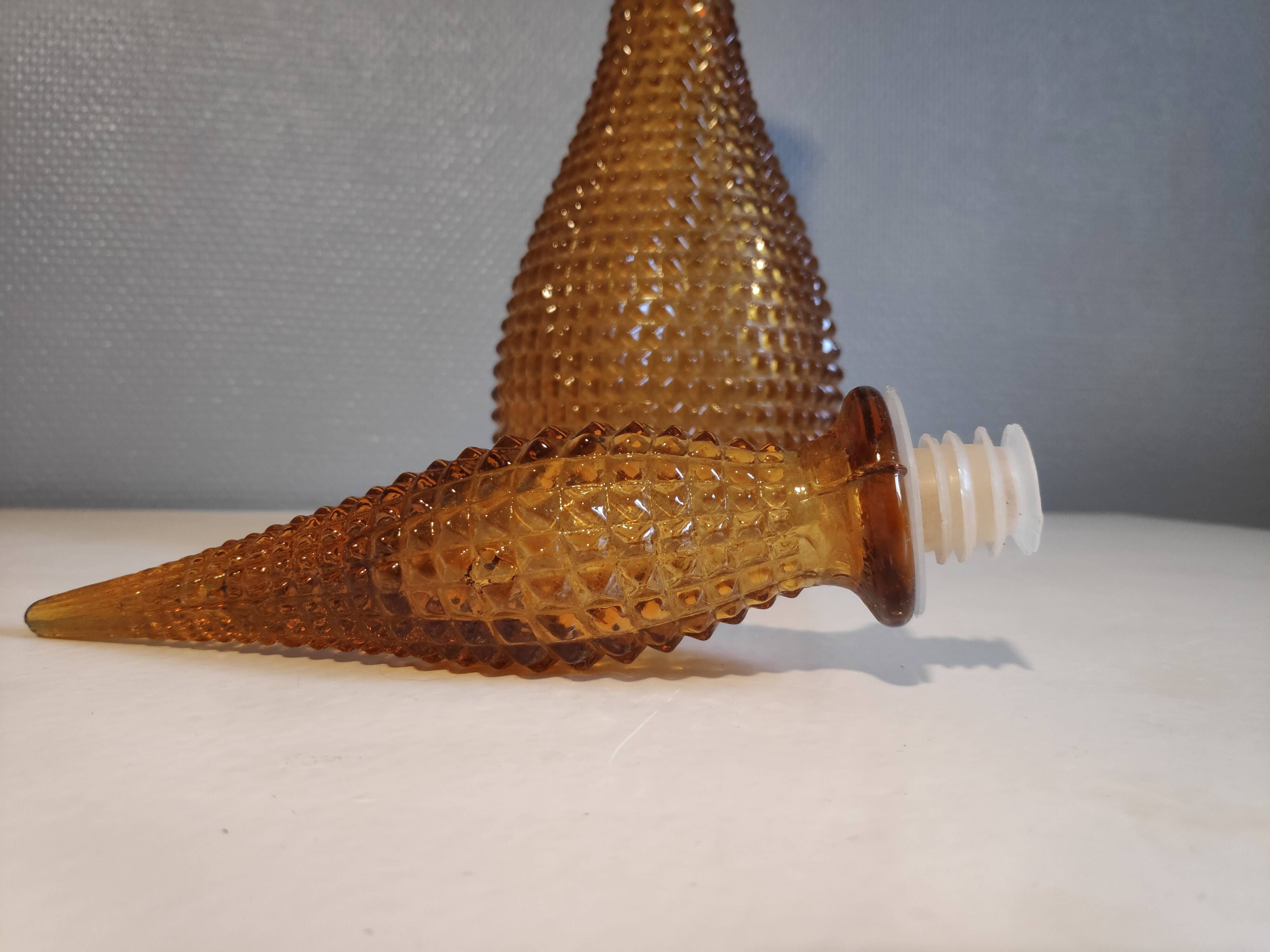 Italian amber empta decanter