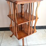 Antique Solid Wood Revolving Bookcase