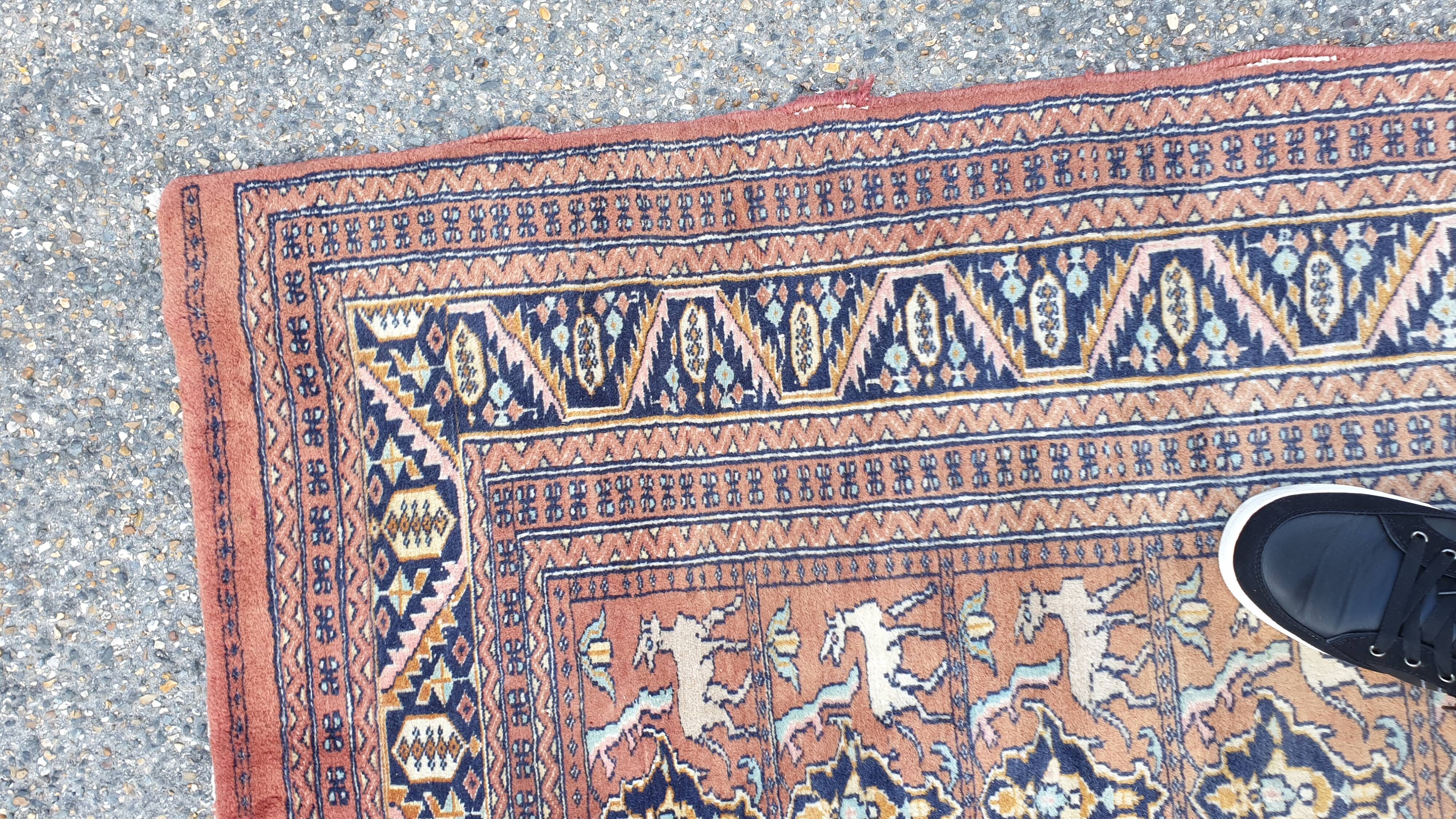 Oriental carpets silk wool