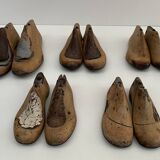 Lot d'embauchoirs (ou formes à chaussures de cordonnier) anciens