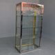 Vitrine vintage métal chromé et doré par Renato Zevi