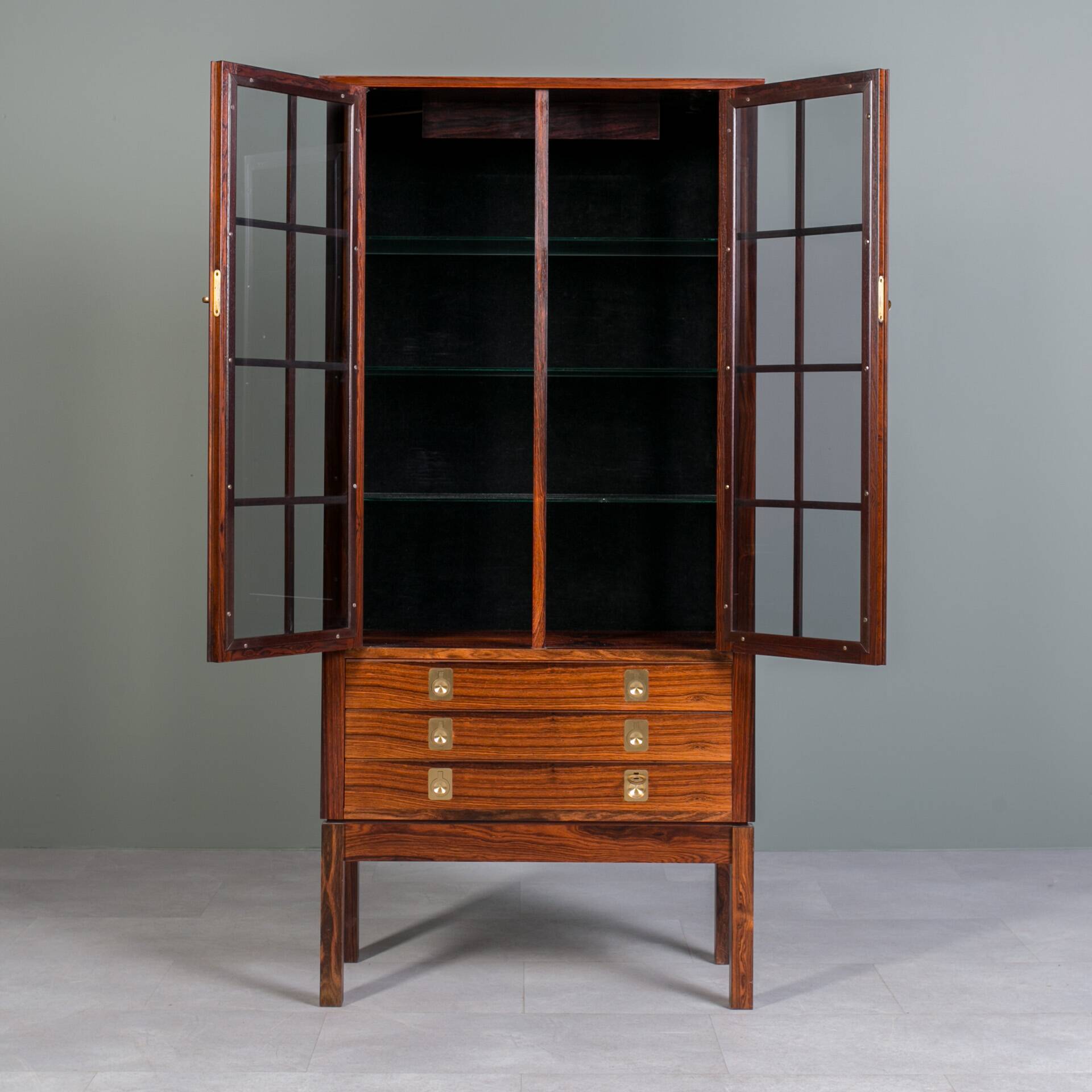 Vintage Vitrine or Display Cabinet by BRUKSBO, Norway, 1960s