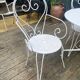 Salon de jardin fer forgé 1960
