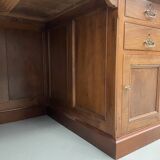 1950s walnut counter or desk