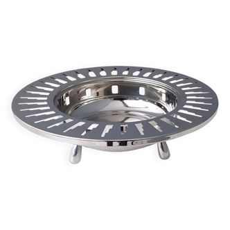 Alessi Stainless Steel Cutout Skyscraper Footed Trinket Bowl or Centerpiece
