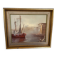 Tableau marine huile sur toile signée
