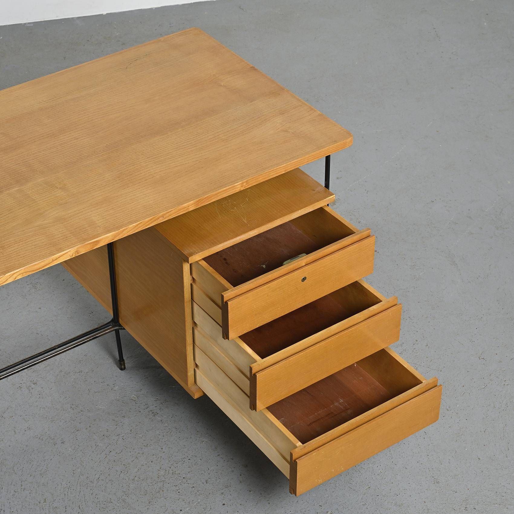 Modernist Desk by ARP, Minvielle France circa 1955