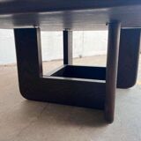 Vintage square coffee table / wenge coffee table