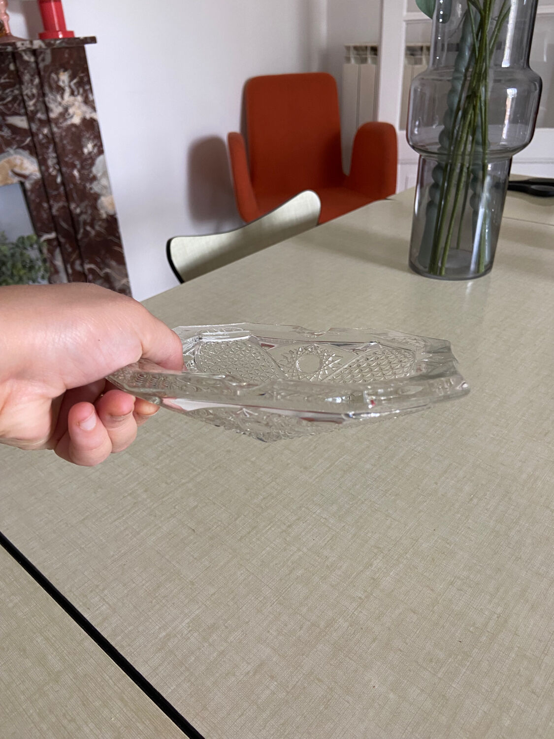 Empty pocket crystal 70s