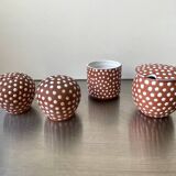 Lot de 4 vases zeuthen keramik années 1950 danemark