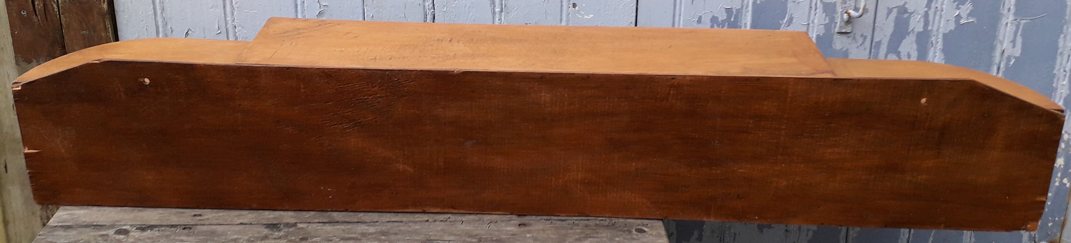 Art deco wooden shelf