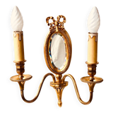 Louis XVI Wall Lamp Mirror Lucien Gau