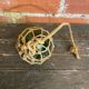 Old Float Ball. Marine Decor. Green Glass Ball. Ball a
