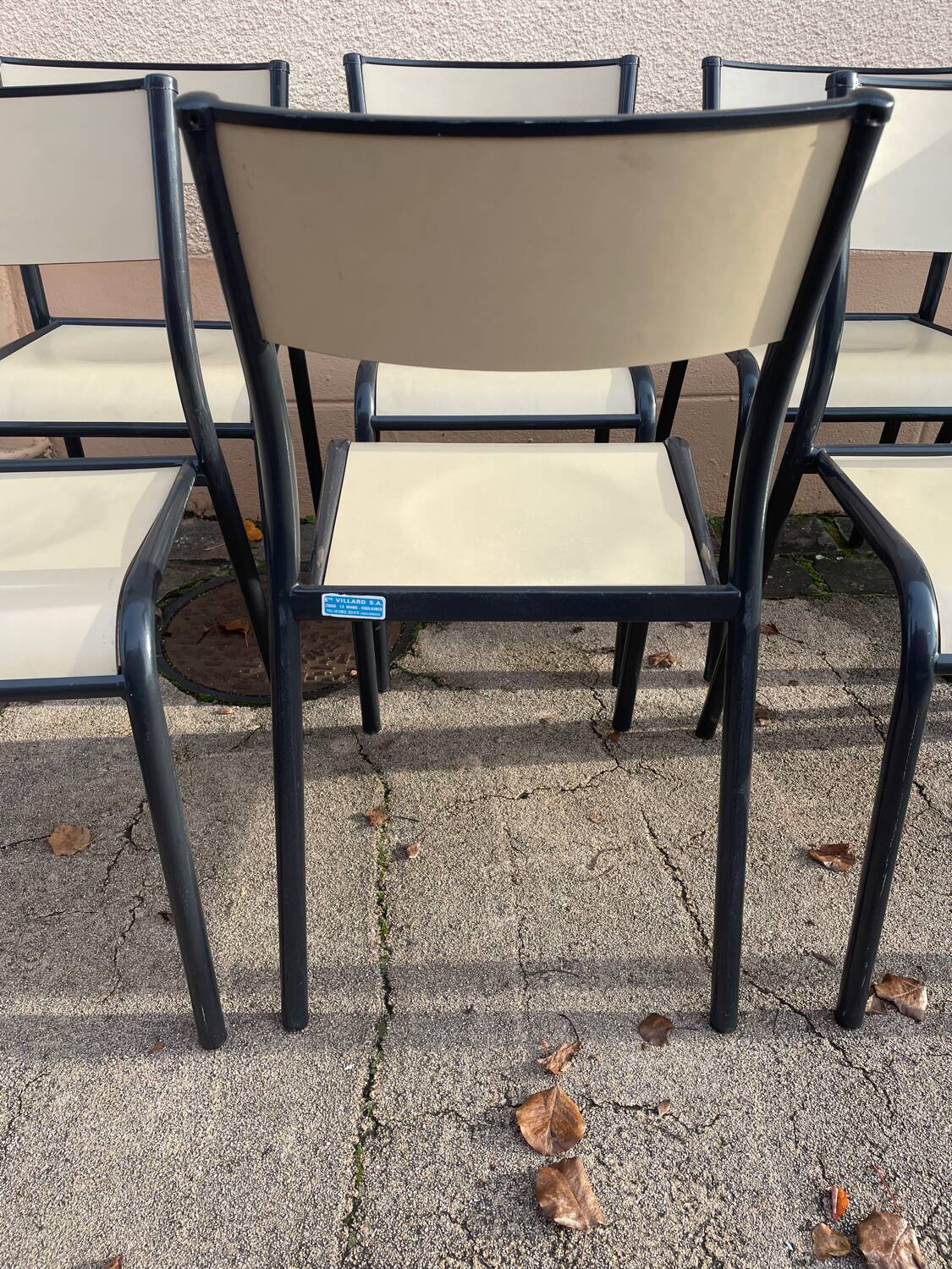 6 school chairs