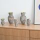 Set of ceramic vases, Italian design, 1960s, made in Italy