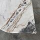 Large Italian postmodern marble coffee table, sculptural vintage stone table, 1980s