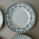 4 old flat plates 23 cm